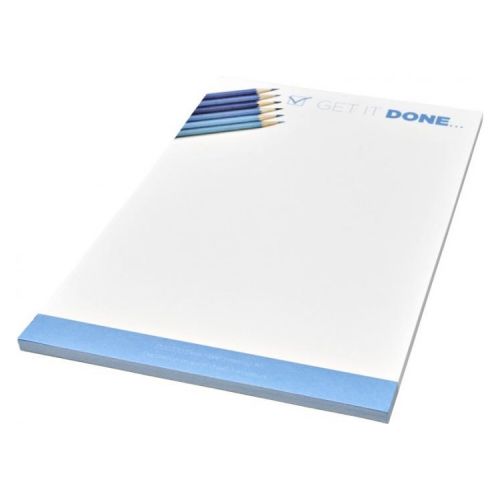 Hvid A5 Desk-Mate® notesblok - dekoration mulig på hvert ark.