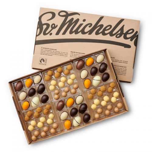 Sv. Michelsen - 27 stk. Fyldte chokolader og lakrids dragéer