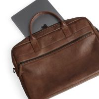 Markberg VINCENT 14" LABTOP BAG - cognac