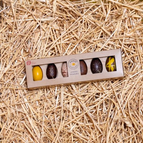 Økologiske Anker Chokolade Påskeæg - 6 stk.