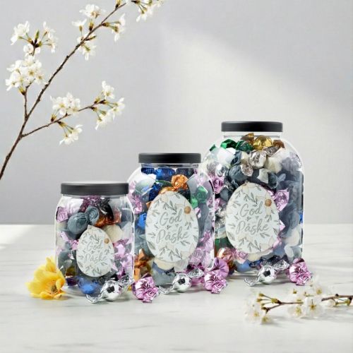 God Påske - Jar med Mixede Chokoladekugler