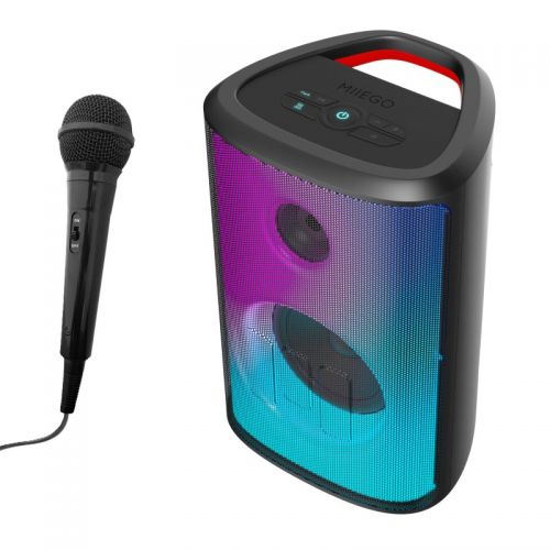 Miiego TWISTER XL speaker med PARTYLYS + Microfon