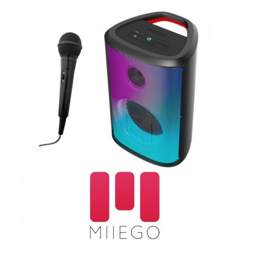 Miiego TWISTER XL speaker med PARTYLYS + Microfon