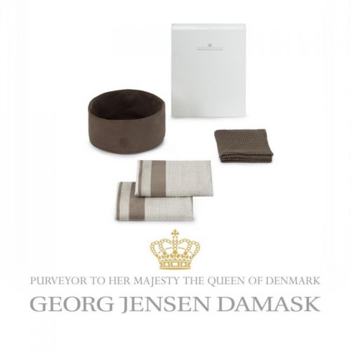 Georg Jensen Damask - 1 stk. brødkurv, 2 stk. Nors viskestykke og 2 stk. Nors Karklud