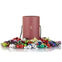 Cocoture tønde med 1 kg. mixed chokoladekugler_rød