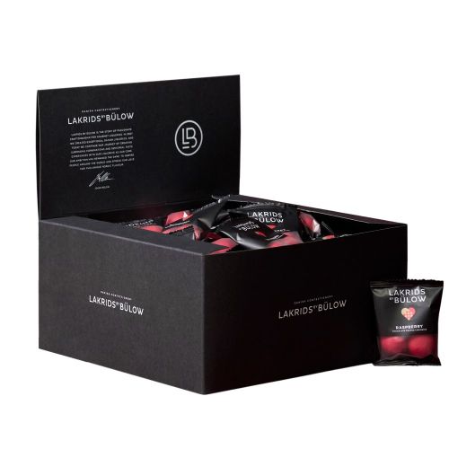 Lakrids by Bülow -BOX of MINIs Crispy Rasberry - Flowpack