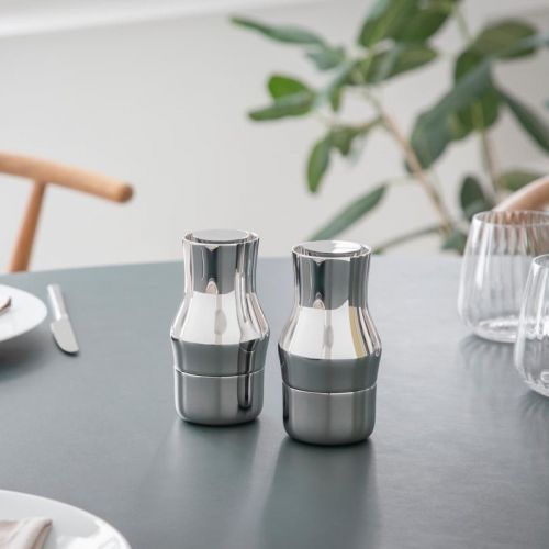 Gense Salt- og Peberkværnesæt 14 cm i blank, Dorotea