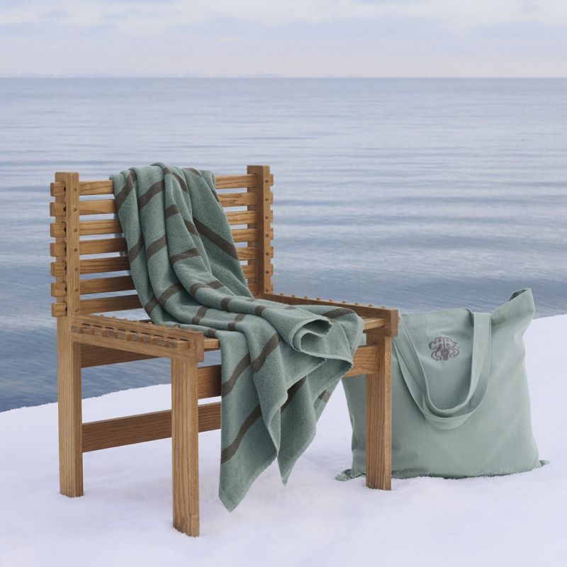 Georg Jensen Damask SEA Badelagen & Totebag - Sage Green