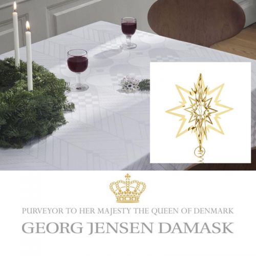 Georg Jensen Damask - Juledug og Georg Jensen - Topstjerne, GOLD