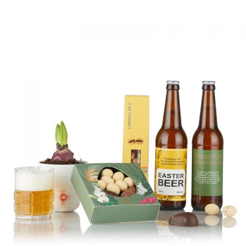Easter giftbox with beer