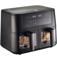 HOLM Dobbelt airfryer 9 liter - Mat sort