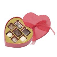 Hjerteæsker med 14 stk. luksus chokolade 18g