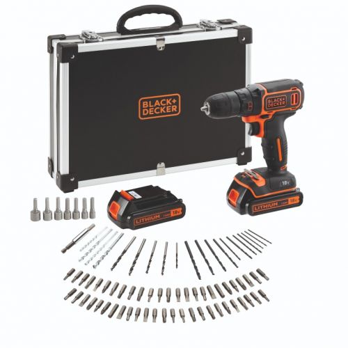 Slagboremaskine 18V med 2 BATTERIER & case