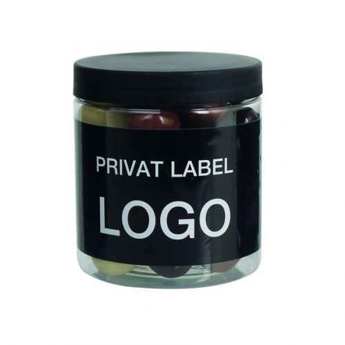 Bolsjedåse med egen logo label