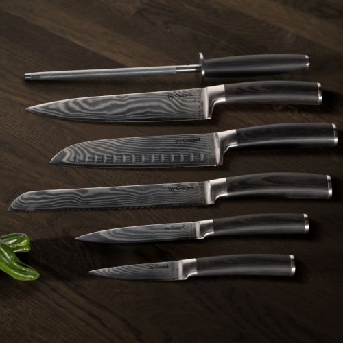 Damascus Chef Knivsæt, 6 dele
