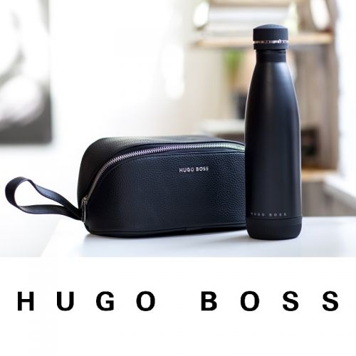 HUGO BOSS Pure Matrix Gear drikkeflaske og toilettaske_miljø