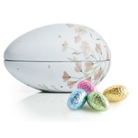 Påskeæg_Metal_Pink flower_Luksusæg