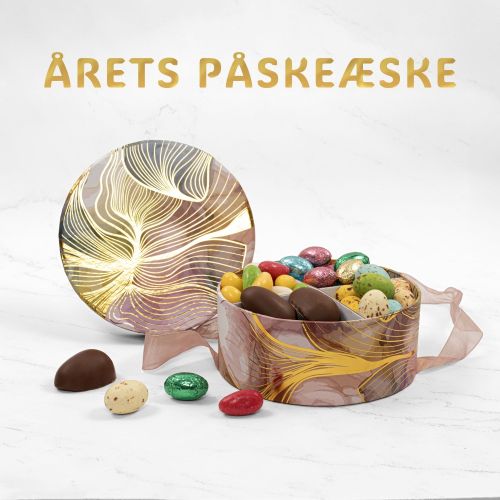 Årets PÅSKE FAMILIEÆSKE -Ass. Marcipanæg, Pralinéæg, Fugleæg og Gourmetæg