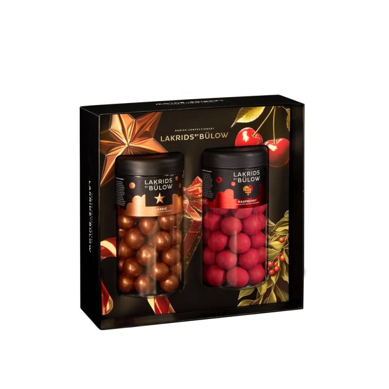 Lakrids by Bülow - BLACK BOX Regular Classic Caramel / Regular Crispy Raspberry