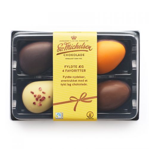 Sv. Michelsen påskeæg - NYHED 4 store fyldte æg mix