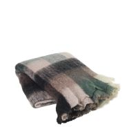 Vinga plaid med tern i smukke varme farver 
