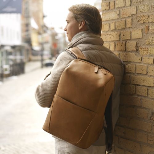 Genéve Computer rygsæk 15.6" Bøffellæder