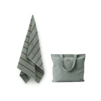 Georg Jensen Damask SEA Badelagen & Totebag - Sage Green
