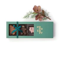 Cocoture Juleæske med marcipanfigurer_grøn