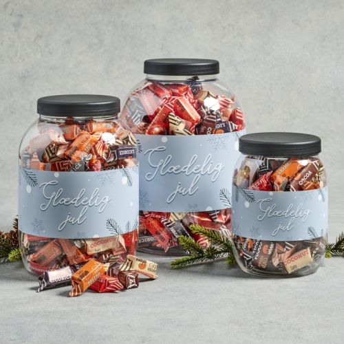 Jars med Økologisk Fudge 550, 1100 & 1775 g.