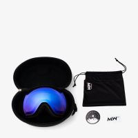MESSYWEEKEND - CLEAR XEP Skibrille - Black Blue fotokromisk - Indpakning (medfølger)