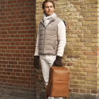 Genéve Computer rygsæk 15.6" Bøffellæder Cognac