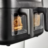 HOLM Dobbelt airfryer 9 liter - Mat sort