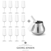 SKY Champagnekøler & 12 stk. Bernadotte Champagneglas