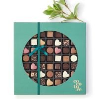 Cocoture juleæske med fyldte chokolader - 49 stk._grøn