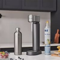 Philips Soda Maker Metallic inkl. kulsyre patron og 1L flaske