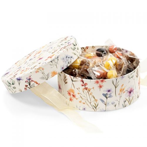 Hatteæske - Lakridskugler mix - 500g - Summer Flowers