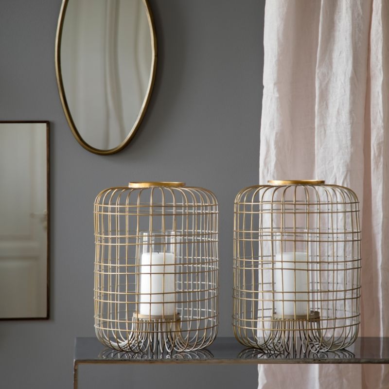 Broste Copenhagen - 2 stk. Wire lanterner.