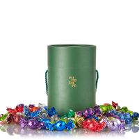 Cocoture tønde med 1 kg. mixed chokoladekugler_Grøn