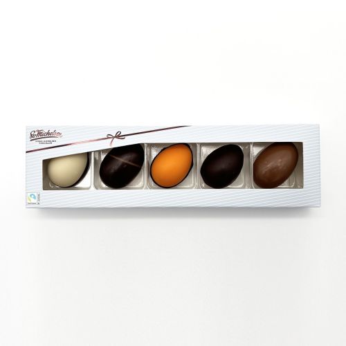 Sv. Michelsen fyldte påskeæg - 5 stk. i hvid æske