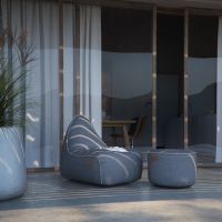 SACKit RETROit Compressed Outdoor stol - 100% Vandafvisende!