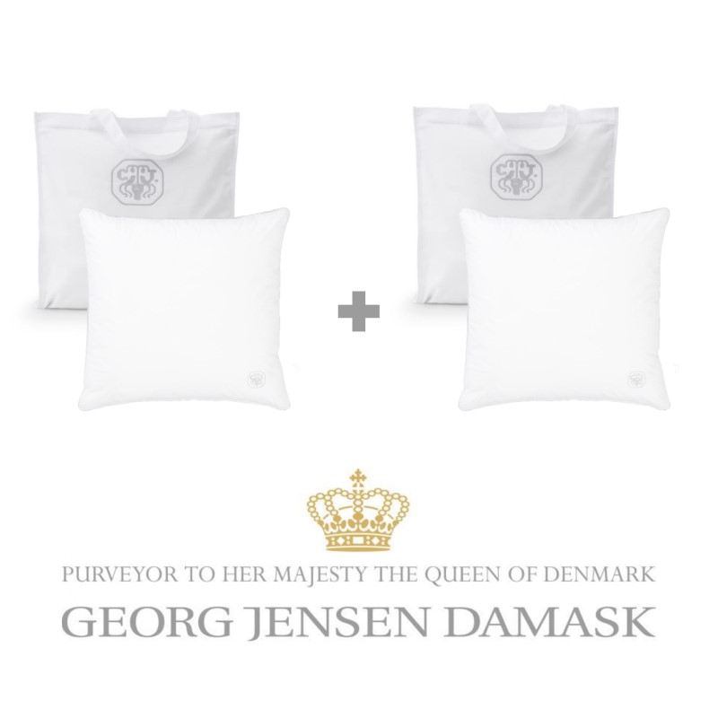 Georg Jensen Damask 2 stk. Patenteret Fiberpude