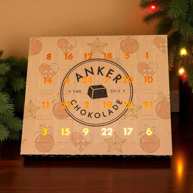 Økologisk Anker Chokolade DELE-JULEKALENDER 2025