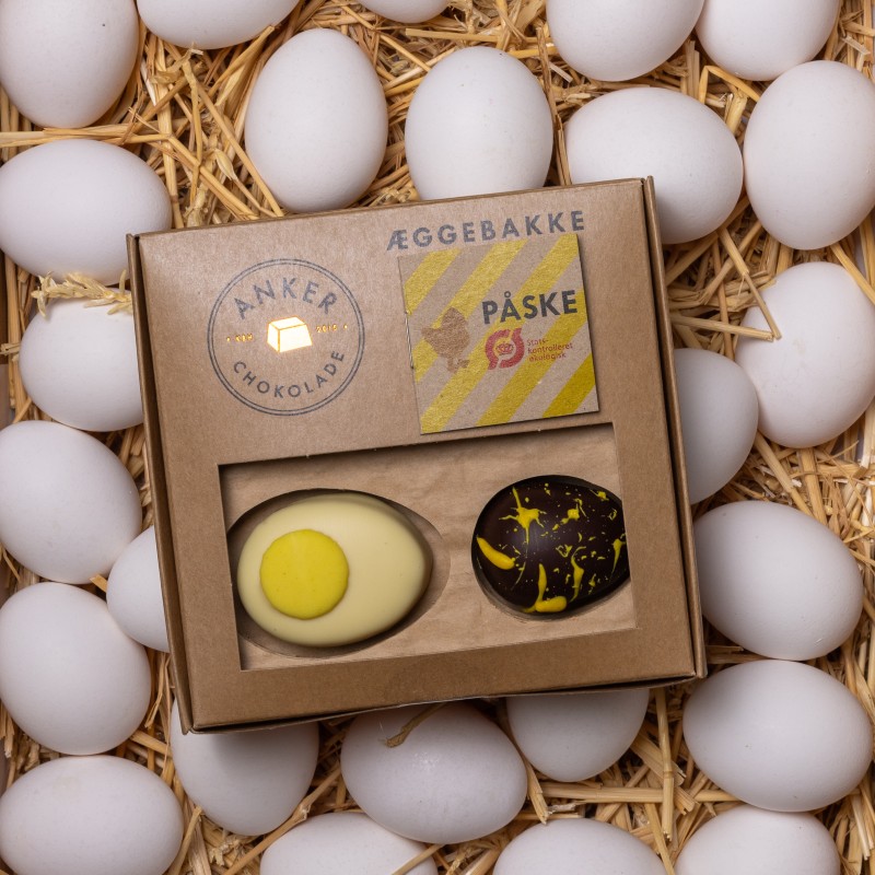 Økologisk Anker Chokolade Æggebakke - 4 stk.