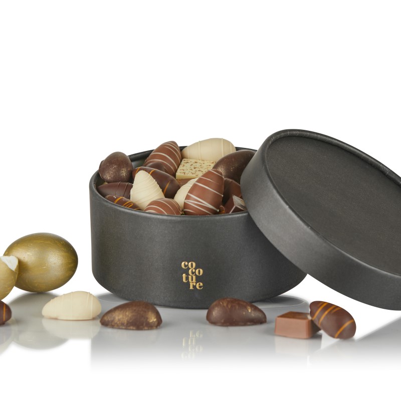 Rund luksus Påskeæske 480g._closeup