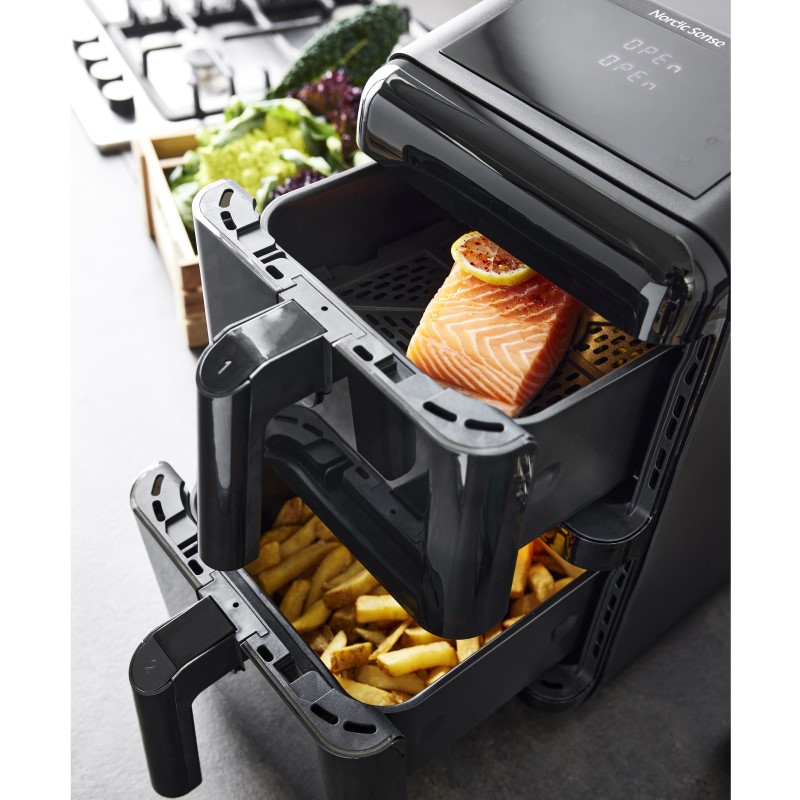 Nordic Sense Airfryer Doublestack 2 x 5.8 liter - 2900 watt
