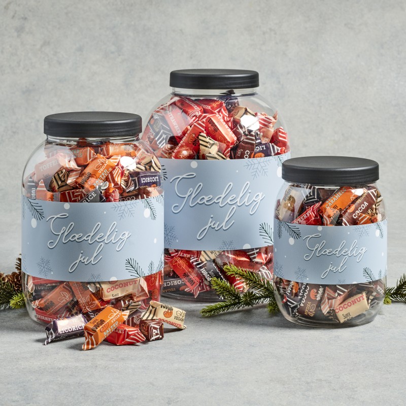 Jars med Økologisk Fudge 550, 1100 & 1775 g.