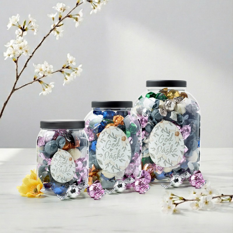 God Påske - Jar med Mixede Chokoladekugler