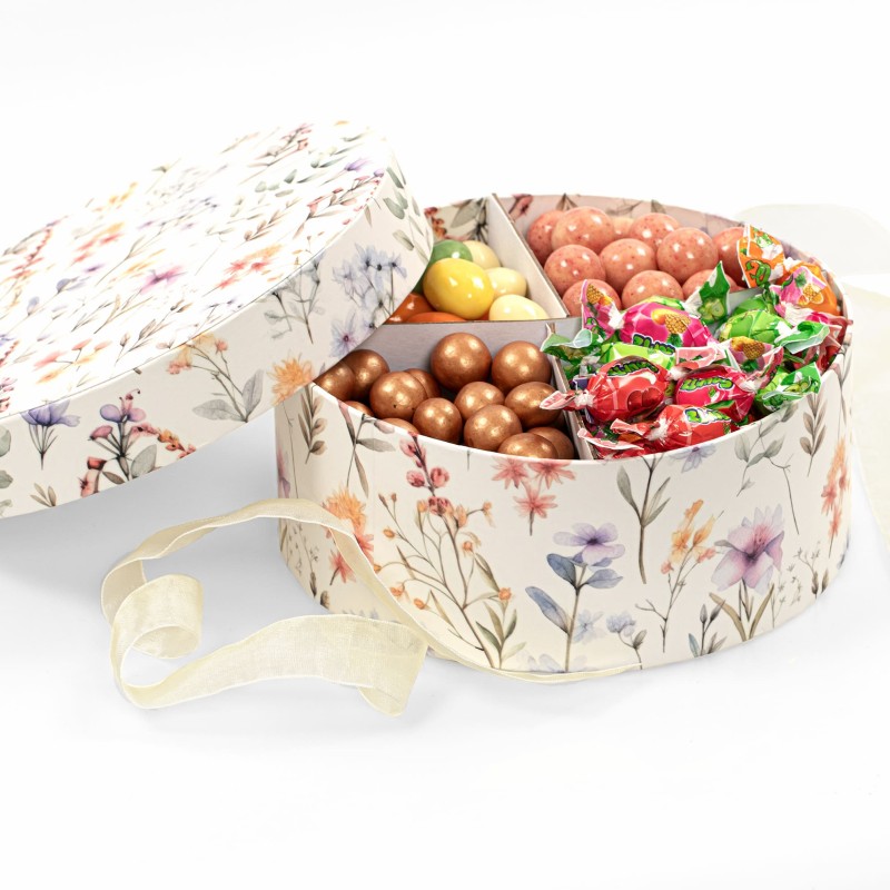 Hatteæske - Familieæske - Summer flowers - 900g